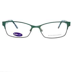 Bcbgmaxazria Eyeglasses Frame Women Brynn Teal Metal Half Rim 52-17-130 H16654